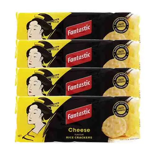 RICE CRACKERS CHEESE FANTASTIC ( 4 X 100 gm )
