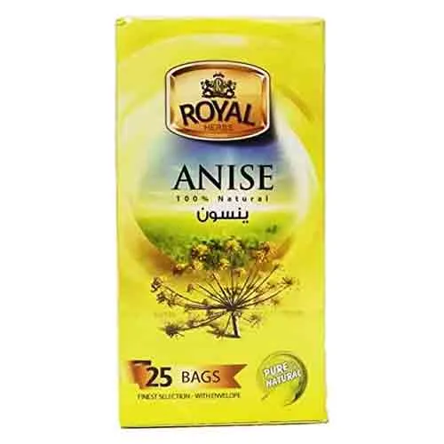 TEA BAG NATURAL ANISE ROYAL HERBS ( 25 PC )