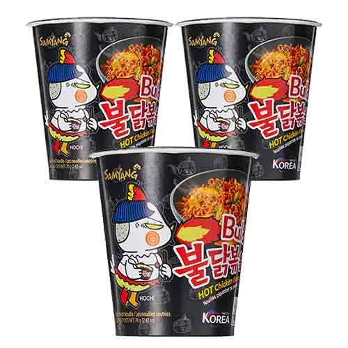 NOODLES CUP SPICY HOT CHICKEN SAMYANG (3 X 70 gm)