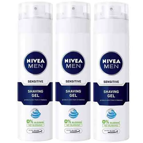 SHAVING FOAM SENSITIVE NIVEA ( 3 X 200 ml )