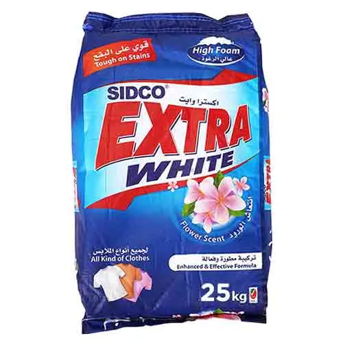 DETERGENT POWDER HIGH FOAM  EXTRA WHITE  ( 25 kg )