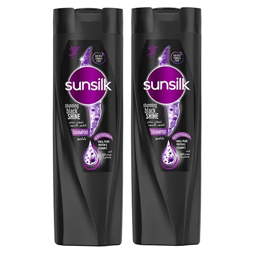 SHAMPOO BLACK SHINE SUNSILK ( 2 X 400 ml )