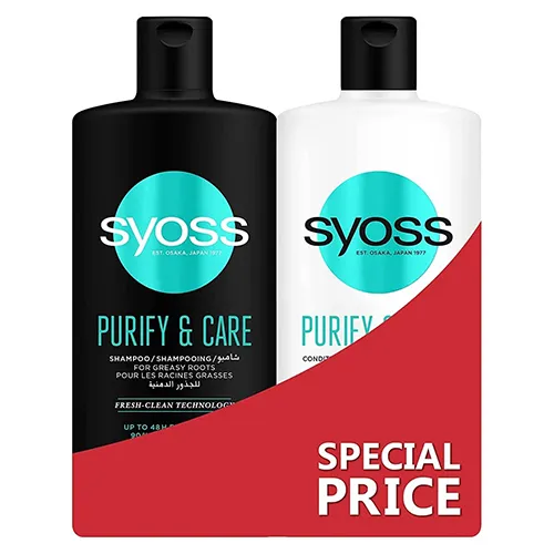 SHAMPOO PURIFY & CARE +CONDITIONER SYOSS (500 ml+500 ml)