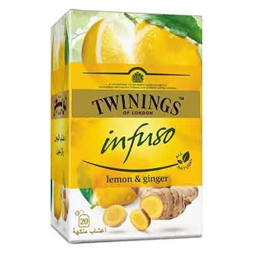 Twinings Infuso Lemon & Ginger Tea Bags 1 x 20 Pcs